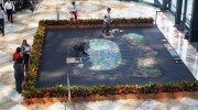 Koi Pond 3-D drawing in the Winter Garden