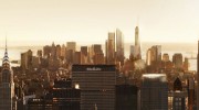 World Trade Center Site from Midtown (Sepia) (Courtesy: Silverstein Properties)