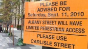 September 11, 2010 Street Closings