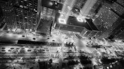 Battery Park City Tribute in Lights 9/11