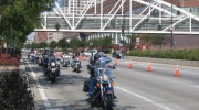 Motorcyclists in Battery Park City