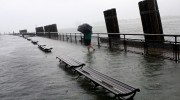 Flooded Battery Park (Credit: Michael Appleton for The New York Times)