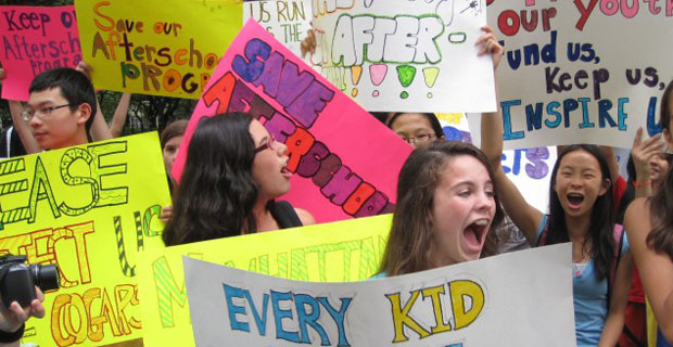 I.S. 89 students protest after-school cuts